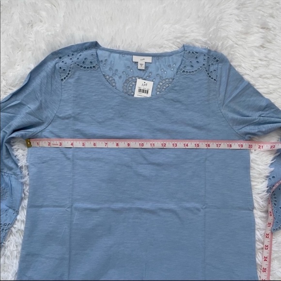 J. JILL Mixed-Media Eyelet Tunic S, M NWT - Picture 5 of 7